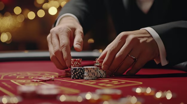 Infinite Blackjack player decision interface and hand outcome on bongeslot login